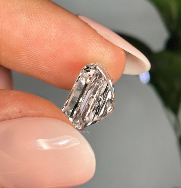 Asscher Cut Lab Grown Diamond 10CT IGI Certified large Loose Square Diamond for Engagement Ring Custom Wedding Jewelry Anniversary ring Gift