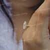2.5 ct marquise moissanite engagement ring,marquise solitaire hidden halo,vintage style engagement ring,unique marquise cut ring,rose gold