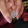 10CT Emerald Cut Lab Grown Diamond IGI Certified Loose Gem for Engagement Ring Custom Wedding Jewelry making Anniversary ring Gift