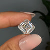 Asscher Cut Lab Grown Diamond 10CT IGI Certified large Loose Square Diamond for Engagement Ring Custom Wedding Jewelry Anniversary ring Gift