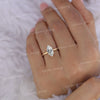 2 CT marquise moissanite engagement ring,hidden halo,solitaire marquise cut ring,14k solid plain gold band,wedding ring,promise propose ring