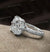 Cushion Cut Moissanite Engagement Ring 12CT Large Elongated Cushion Solitaire ring Hidden Halo Cathedral Wedding Anniversary Ring for Women