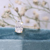 2.5 CT cushion cut engagement ring,hidden halo,moissanite solitaire ring,stunning 1.5mm thin band,elongated cushion,anniversary,wedding ring