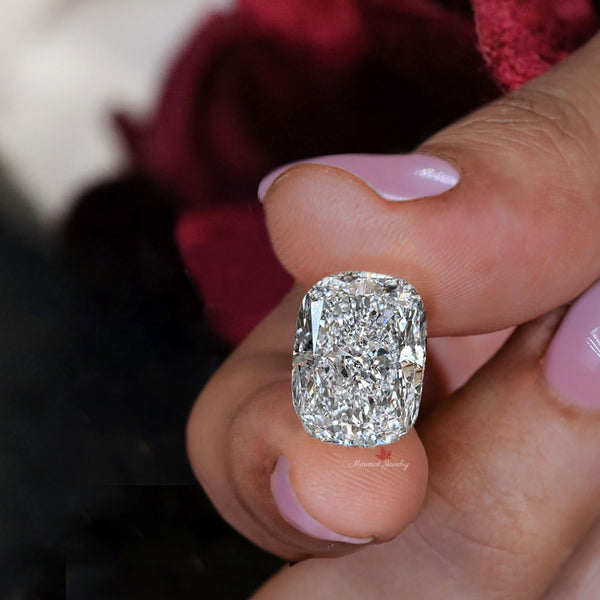 cushion cut Lab Grown Diamond 10CT IGI Certified large Loose elongated Diamond for Engagement Ring Custom Wedding Jewelry Anniversary ring