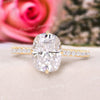 2.5 CT Cushion Cut Moissanite,hidden halo Engagement Ring,solitaire elongated cushion Cathedral ring,kim kardashian ring style wedding Ring