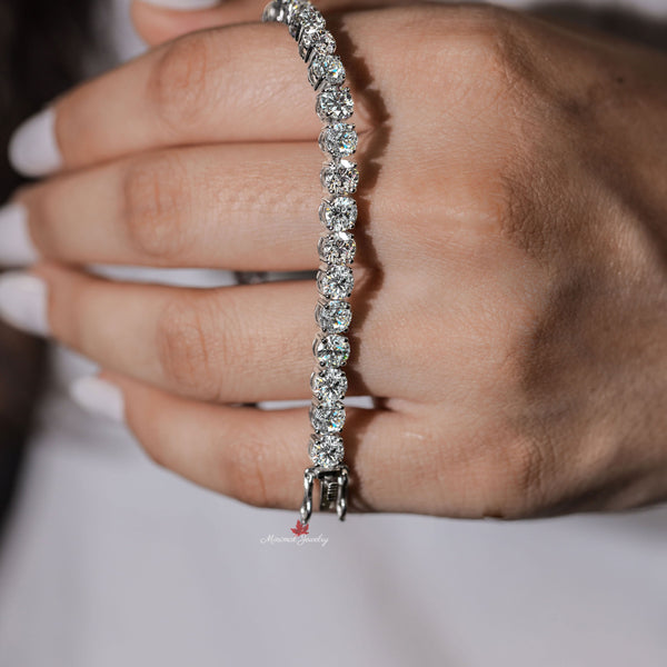 Moissanite tennis bracelet,14k solid yellow,rose,white gold tennis bracelet,moissanite bracelet,lab diamond tennis bracelet,wedding bracelet