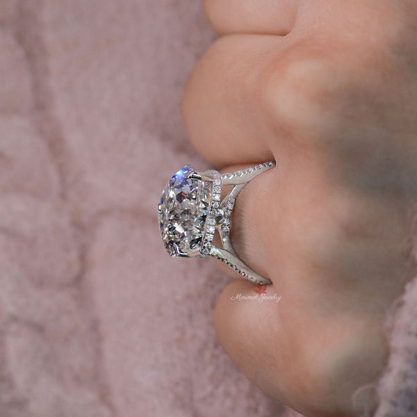 11 TCW moissanite heart engagement ring,hidden halo,chunky unique celebrity style,huge large big heart shaped ring,luxury wedding ring