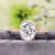 Oval Moissanite Engagement Ring 2.5CT in 14K Rose Gold | Classic Dainty Solitaire Wedding Ring for Women