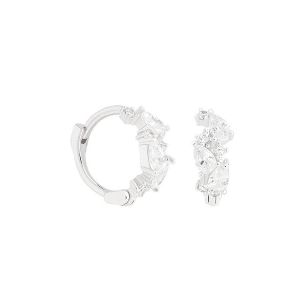 Diamond huggie hoop earrings solid gold hoop earrings small diamond hoops tiny hoop earrings diamond huggie earrings mini cartilage earring