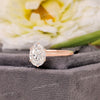 3.03 CT Oval moissanite engagement ring,rose gold,hidden halo oval cut moissanite,6 claw prong,unique solitaire,bridal wedding ring,women