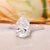 3 CT pear moissanite engagement ring,cathedral ring,hidden halo,solitaire pear shaped ring,pave accent floating ring,wedding ring•women