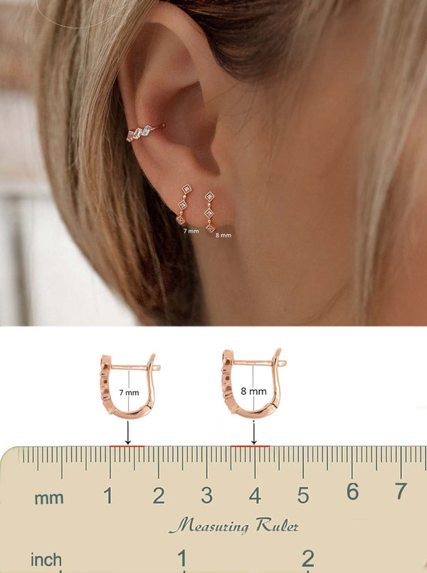 cartilage hoop,Huggie hoop earrings,14k solid gold huggie earrings,tiny hoop earrings,small hoop earrings,mini hoops•cartilage earring