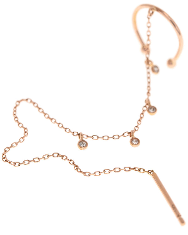 Threader earrings helix chain earring silver,14k gold chain earrings ear cuff chain thread earrings ear cuff no piercing dangle bar earrings