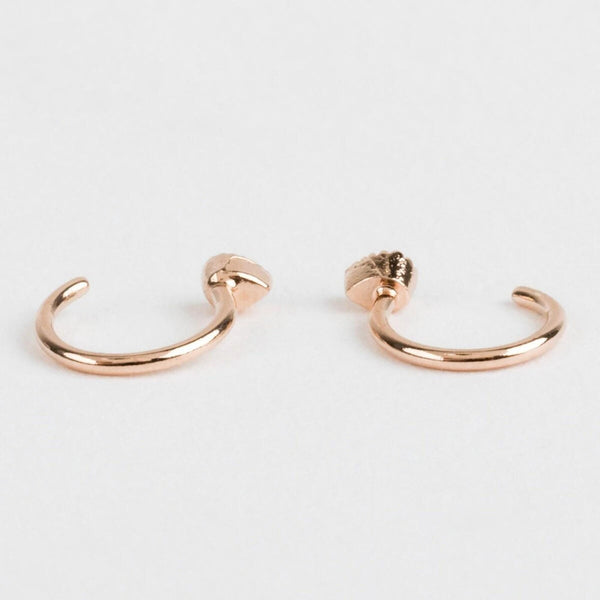 Ear hugger earrings,half open huggie hoop earrings,tiny huggie earrings,sleeper earrings,gift for her,solid gold huggie earrings•ear hugger