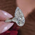 9 CT pear moissanite engagement ring Large Three stone crushed ice moissanite pear halo,trillion&pear shaped ring,big teardrop wedding ring