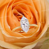 2 CT marquise moissanite engagement ring,hidden halo marquise cut ring,unique marquise solitaire,6 claw prong,bridal wedding ring,women
