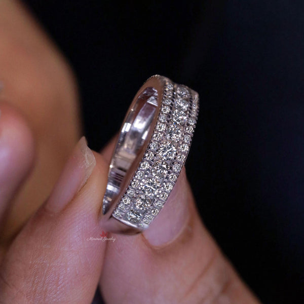 lab grown diamond ring mens wedding band unique diamond engagement ring for mens gift for him gift for husband anniversary promise ring