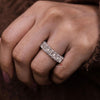 Lab Grown Diamond Eternity Ring: Emerald Cut Wedding Band, 4.64 TCW