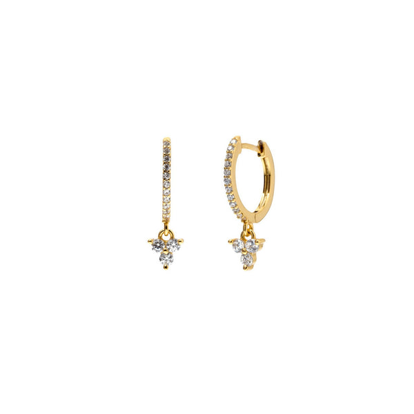 diamond huggie hoop earrings with charm,solid gold hoops,diamond drop dangle,charm hoop earrings,small,tiny hoop earrings,diamond earrings