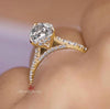 3.1 CT pear All lab grown diamonds 14k Rose Gold Ring size 7 1/4 us 1st installment