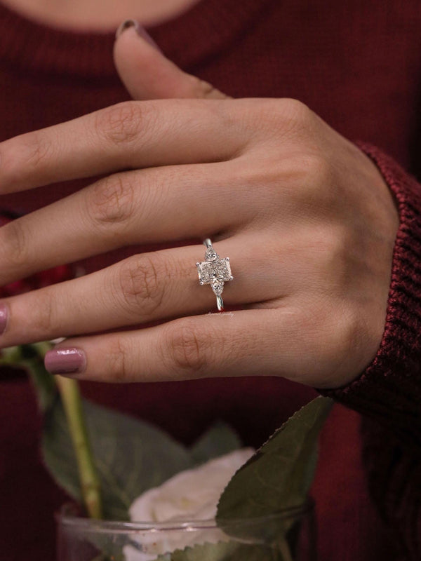 Radiant cut engagement ring lab grown diamond wedding ring 1.2TCW IGI certified Lab diamond ring promise ring for her anniversary ring women