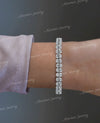 Oval Moissanite tennis bracelet,10k/14k solid gold bracelet oval moissanite bracelet,luxury eternity,lab diamond tennis bracelet,women