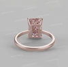 10 CT Radiant morganite engagement ring rose gold morganite ring pink morganite solitaire ring large morganite wedding ring cocktail ring