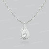 Pear shaped moissanite pendant 14k/18k solid gold chain necklace solitaire moissanite necklace tear drop necklace rose gold necklace