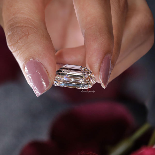 10CT Emerald Cut Lab Grown Diamond IGI Certified Loose Gem for Engagement Ring Custom Wedding Jewelry making Anniversary ring Gift