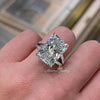 13CT Radiant cut engagement ring split band large solitaire Radiant moissanite engagement ring split shank ring cocktail luxury wedding ring
