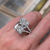 13CT Radiant cut engagement ring split band large solitaire Radiant moissanite engagement ring split shank ring cocktail luxury wedding ring