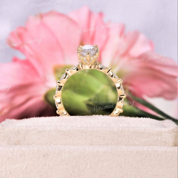 2.5 ct marquise moissanite engagement ring,marquise solitaire hidden halo,vintage style engagement ring,unique marquise cut ring,rose gold