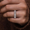 Lab Grown Diamond Eternity Ring: Emerald Cut Wedding Band, 4.64 TCW