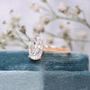 2.5 CT Oval Moissanite engagement ring,Rose gold,hidden halo oval cut moissanite,pave bridge,unique solitaire,Cathedral ring,wedding ring