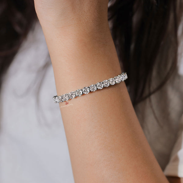 Moissanite tennis bracelet,14k solid yellow,rose,white gold tennis bracelet,moissanite bracelet,lab diamond tennis bracelet,wedding bracelet