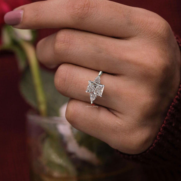 Radiant cut engagement ring lab grown diamond wedding ring 1.2TCW IGI certified Lab diamond ring promise ring for her anniversary ring women