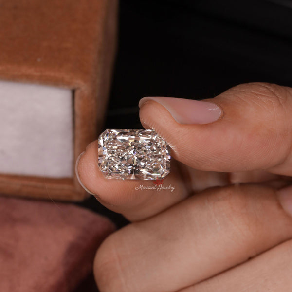 Radiant Cut Lab Grown Diamond 10CT IGI Certified large Loose Diamond for Engagement Ring Custom Wedding Jewelry making Anniversary ring Gift
