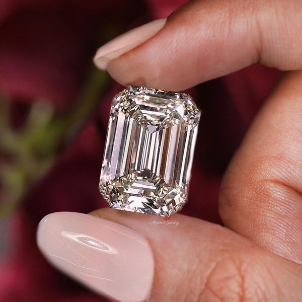 10CT Emerald Cut Lab Grown Diamond IGI Certified Loose Gem for Engagement Ring Custom Wedding Jewelry making Anniversary ring Gift