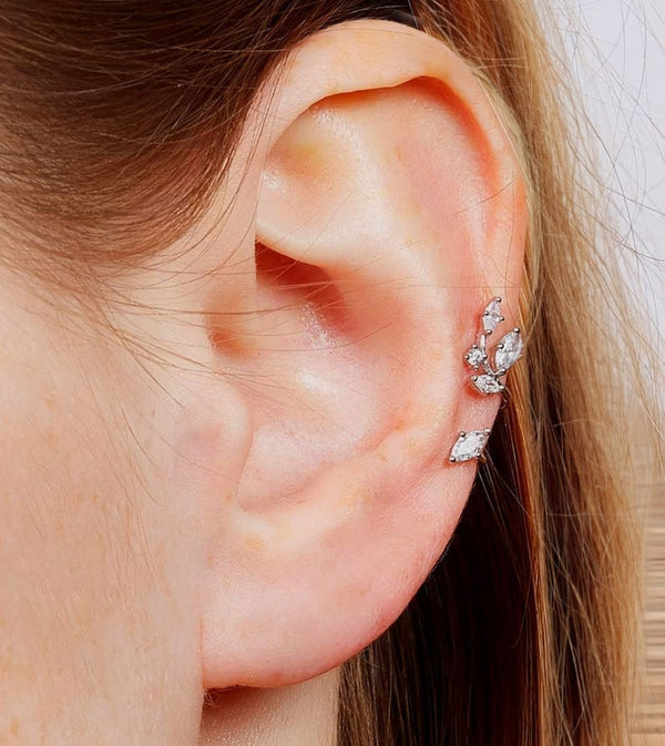leaf ear cuff,ear cuff no piercing,fake piercing,14k solid gold ear cuff,fake helix piercing,ear cuff earrings•cartilage cuff•helix cuff