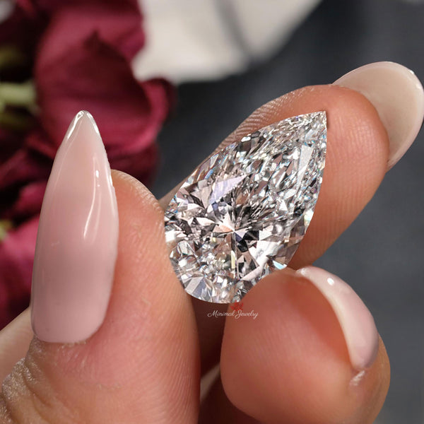pear shape Lab Grown Diamond 10CT IGI Certified large Loose Diamond for Engagement Ring Custom Wedding Jewelry making Anniversary ring Gift