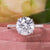 2.5 CT Round moissanite engagement ring,white gold,hidden halo brilliant round cut,solitaire cathedral ring set,pave bridge,wedding ring,14k