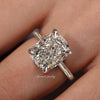 lab grown diamond engagement ring 6.5CT IGI Certified solitaire cushion cut diamond Wedding ring simple engagement ring Anniversary ring
