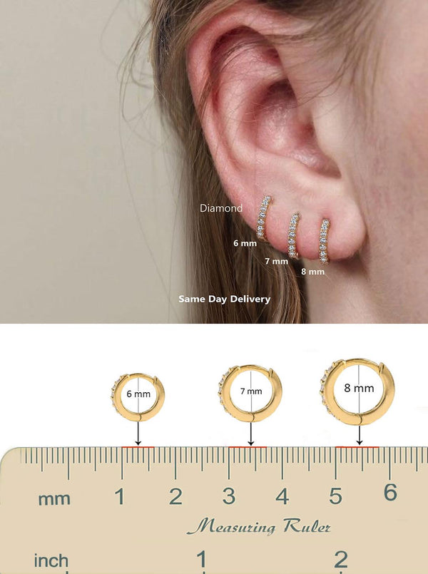 huggie hoop earrings,diamond huggies,14k solid gold huggie earrings,diamond hoops,cartilage hoop,cartilage earrings•helix hoop•tiny hoops