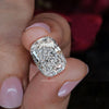 cushion cut Lab Grown Diamond 10CT IGI Certified large Loose elongated Diamond for Engagement Ring Custom Wedding Jewelry Anniversary ring