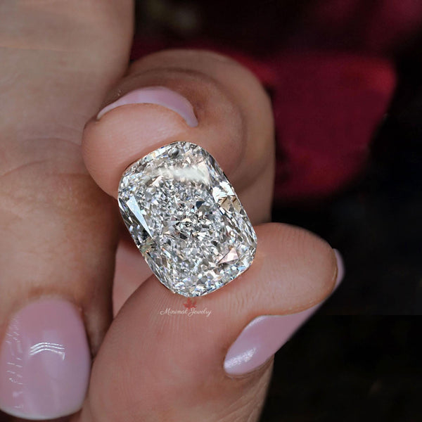 cushion cut Lab Grown Diamond 10CT IGI Certified large Loose elongated Diamond for Engagement Ring Custom Wedding Jewelry Anniversary ring