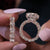 Round moissanite engagement ring set 12CT moissanite bridal set wedding ring women large solitaire anniversary ring diamond cocktail ring