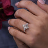 4 CT Three stone moissanite marquise engagement ring,unique celebrity style,shield&large marquise cut,big diamond alternative,wedding ring