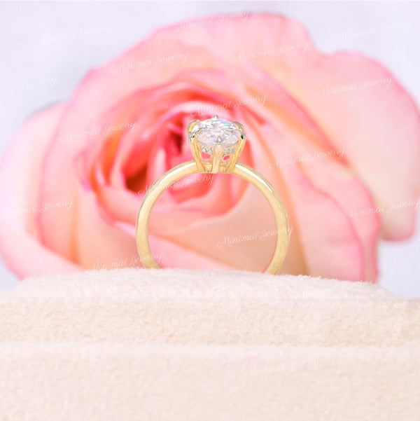 2 CT marquise moissanite engagement ring,hidden halo marquise cut ring,unique marquise solitaire,6 claw prong,bridal wedding ring,women