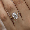 3 CT Lab Grown Diamond Ring set Emerald Cut Engagement ring and wedding band IGI certified diamond Bridal Set Anniversary ring for women