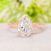 3.03 CT Oval moissanite engagement ring,rose gold,hidden halo oval cut moissanite,6 claw prong,unique solitaire,bridal wedding ring,women